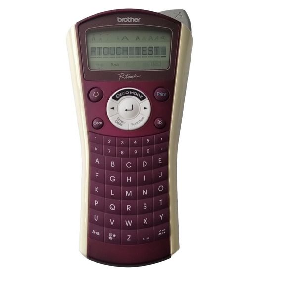 Brother P-Touch PT-1090 Electronic Label System Purple COMPLETE Manuals NEW TAPE - Picture 5 of 16